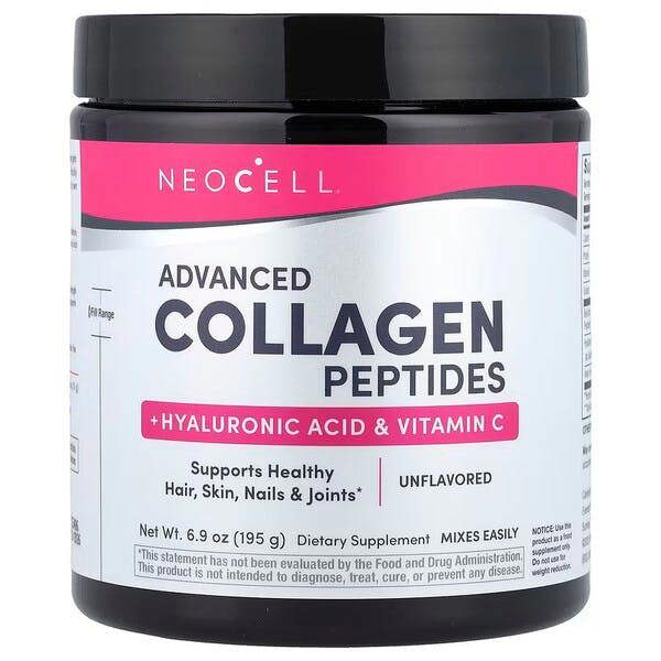 NeoCell Advanced Collagen Peptides with Vitamin C & Hyaluronic Acid - 195g
