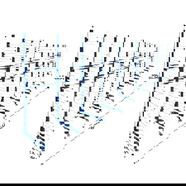 Monster Racking Combi Spray Drying Rack Trolley x 5 & 4 Connectors