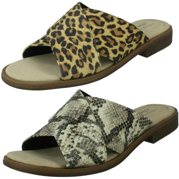Clarks Ladies Clarks Slip On Summer Sandals Declan Ivy