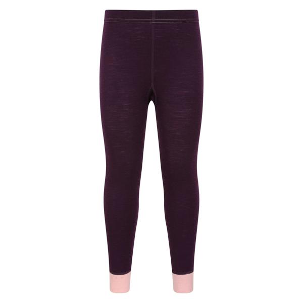 Mountain Warehouse Childrens/Kids II Merino Wool Base Layer Bottoms - Berry - 