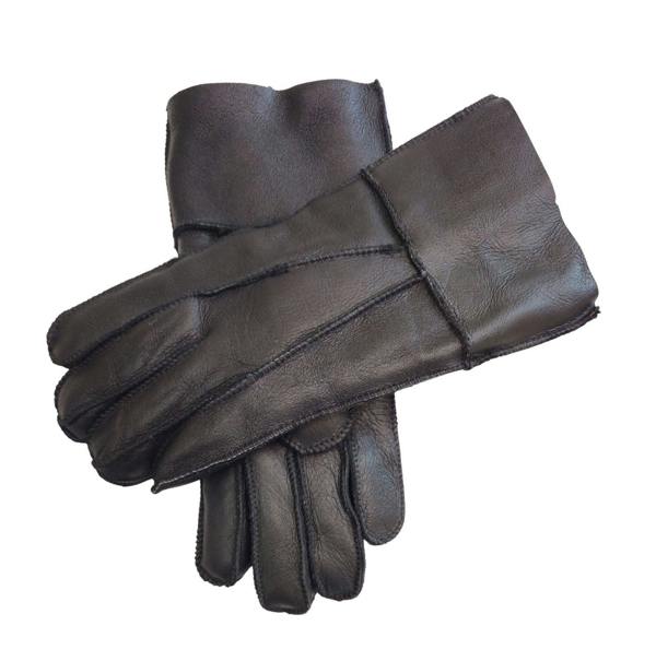 Infinity Leather Unisex Sheepskin Leather Gloves with Roll Up/Down Cuff