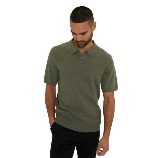 Ben Sherman Mens Sny Bank Polo Shirt - Dark Sage - 