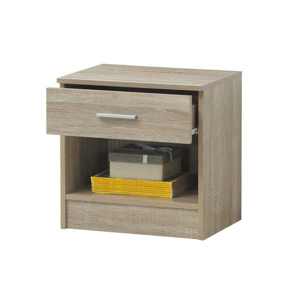 Timber Art Design Rio Costa Bedside Cabinet Bedroom Furniture Nightstand Table 1 Drawer