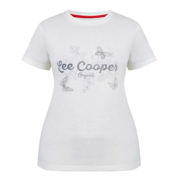 Lee Cooper Womens/Ladies Classic T-Shirt - Cream - 