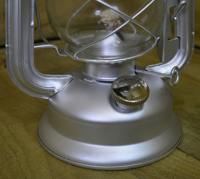 Samuel Alexander 12" Paraffin Hurricane Camping Lantern Light - Silver