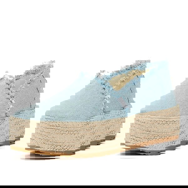 TOMS Washed Denim Valcia Pastel Blue Women's Blue Espadrilles