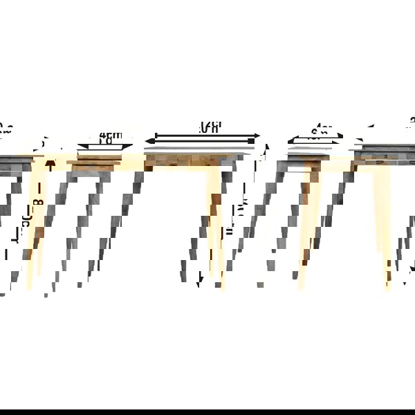 Artisan Furniture Solid Wood 2 Drawer Nordic Writing Desk