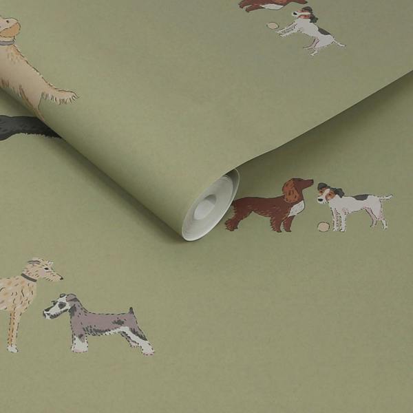 Sophie Allport Doggy Daycare Mossbank Green Wallpaper