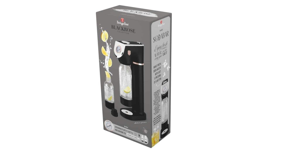 Berlinger Haus BH-8554 Soda Maker with 2 bottles and Barometer