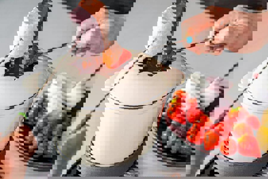 MasterClass Cast Iron Enamelled Cream Fondue Set