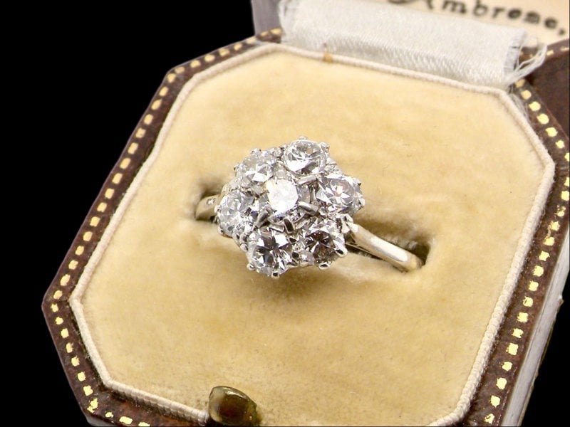  diamond cluster ring