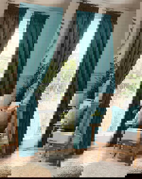 Luxury Living Adi Lined Pencil Pleat Curtains
