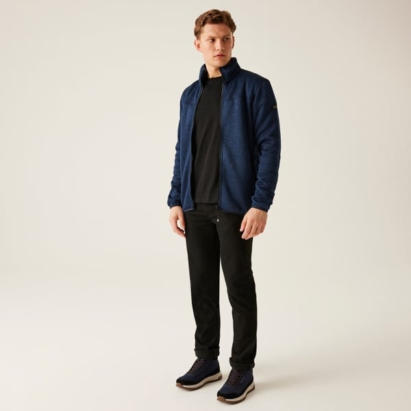 Regatta Mens Branleigh Full Zip Fleece Jacket - Navy