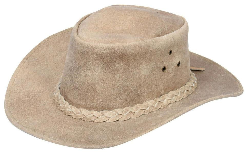 Infinity Leather Cowboy Outback Real Vintage Leather Aussie Bush Hat