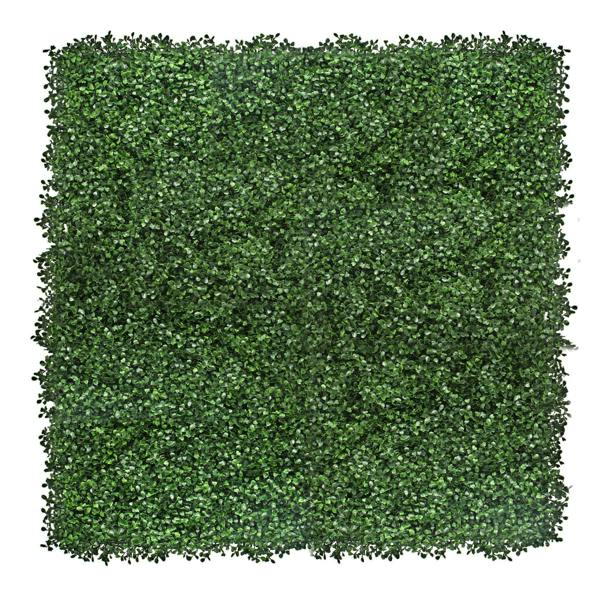 Boxwood Artificial Living Wall Hedge Mat Green 1m x 1m - Evergreenery