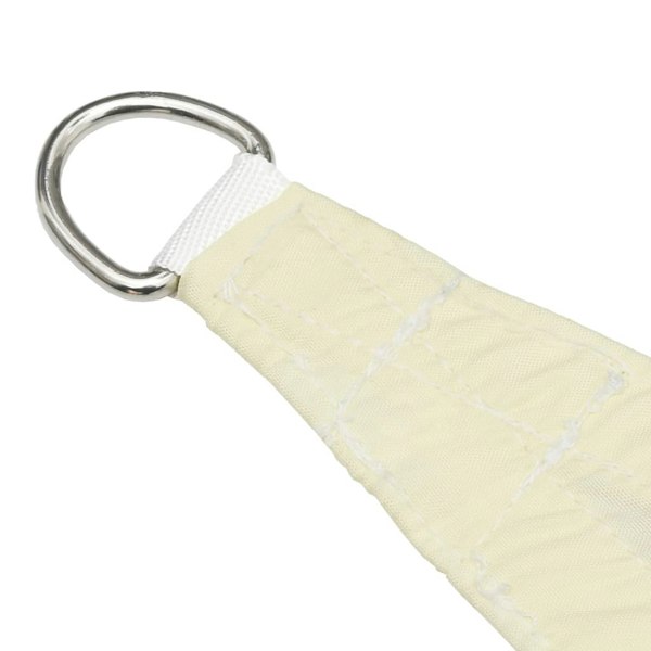 Berkfield Sunshade Sail Oxford Fabric Triangular 3.5x3.5x4.9 m Cream