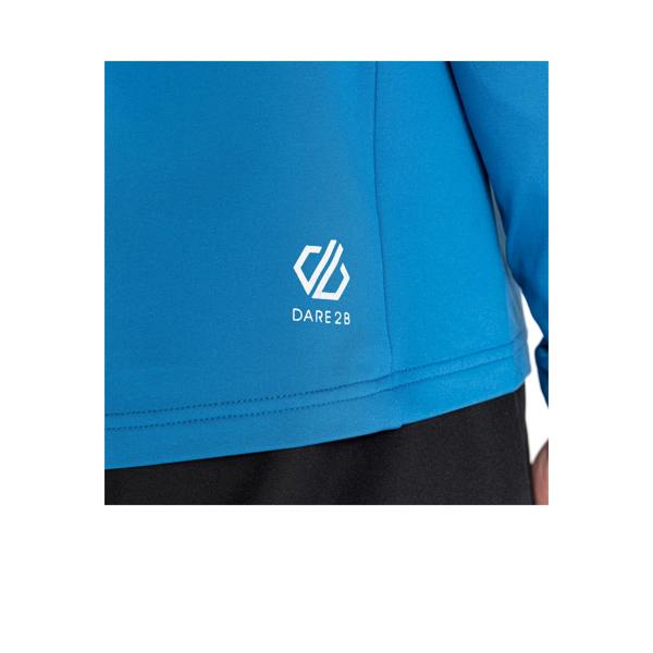 Dare 2B Mens Assimilate Core Stretch Hooded Midlayer - Deep Water/Wave Ride/Green Algae/Black - 