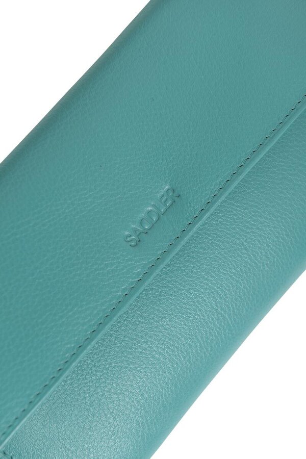 SADDLER ELLA Leather 18cm Trifold Purse - 20 Card Slots, Several Coin and Note Sections - RFID Protected