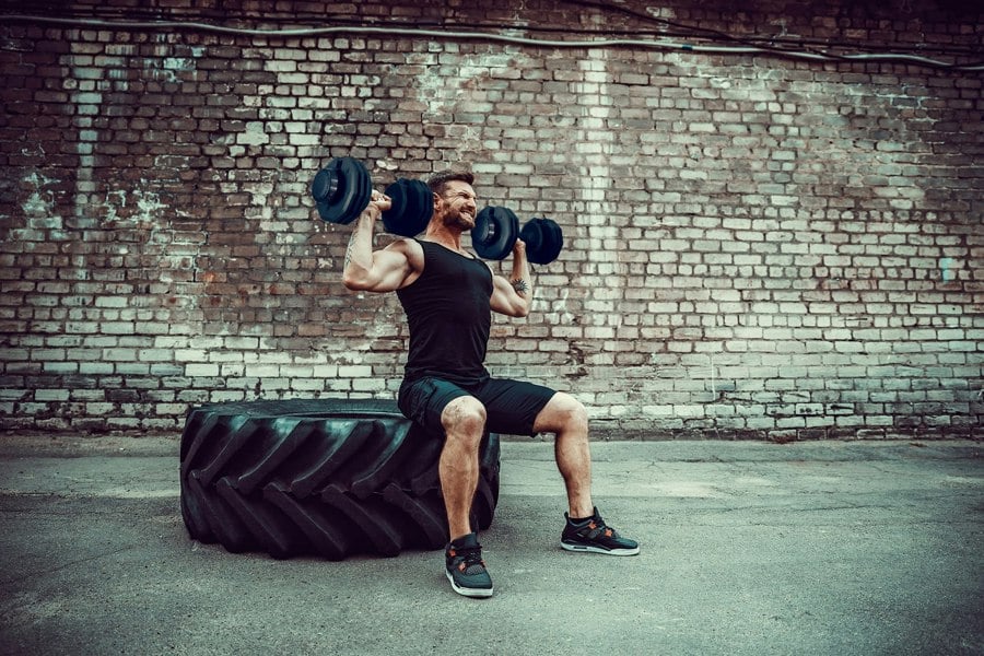 Strongology Home Fitness Adjustable Smart Dumbbell Pair from 5kg to 40kg Training Weights in Black