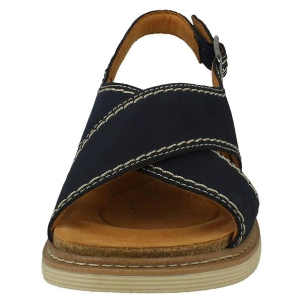 Clarks Ladies Clarks Flat Buckle Fastening Summer Sandals Arwell Sling
