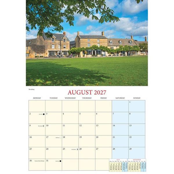 Romance Of The Cotswolds A4 Calendar 2027, Wall Calendars, Month To View, Travel, Gift