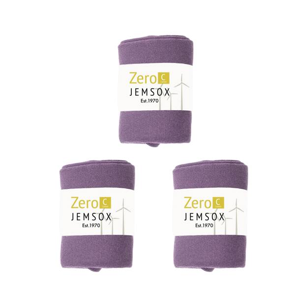 Jemsox Luxury Socks Multipack 3 Pairs / 5-Pairs Purple Plain Colour Men's Crew Socks Size 7-12
