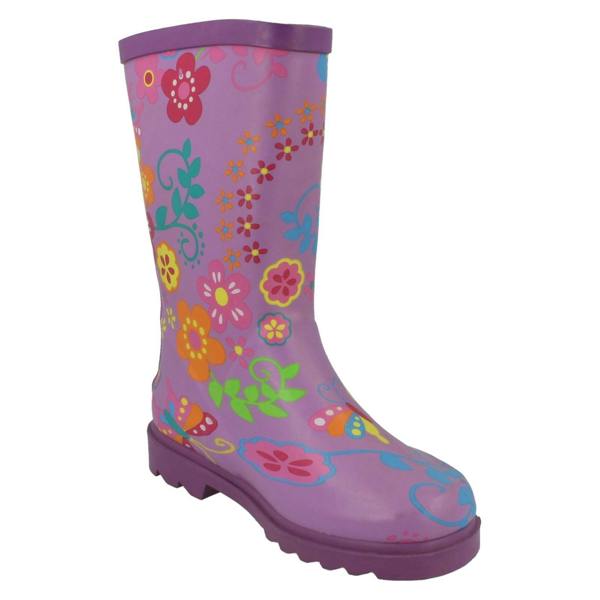 Spot On Girls Spot On Flower Print Boots