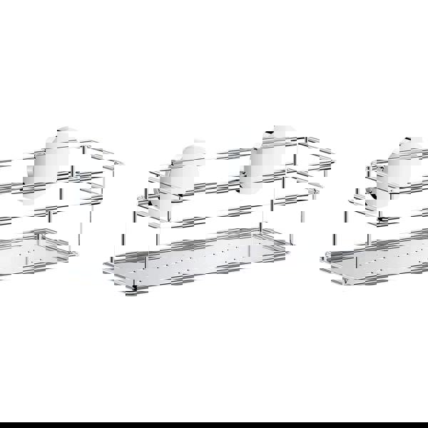 Polished chrome shower basket