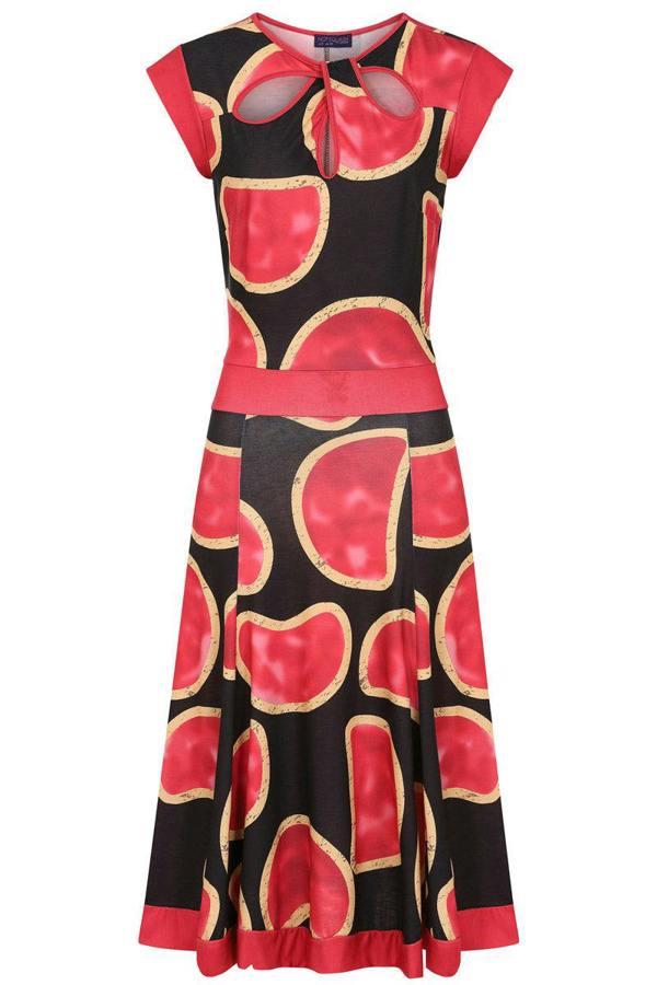 HotSquash Keyhole Detail Fit 'n' Flare Dress