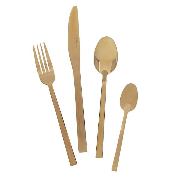 Mikasa Ciara Diseno 16 Piece Cutlery Set PVD Copper