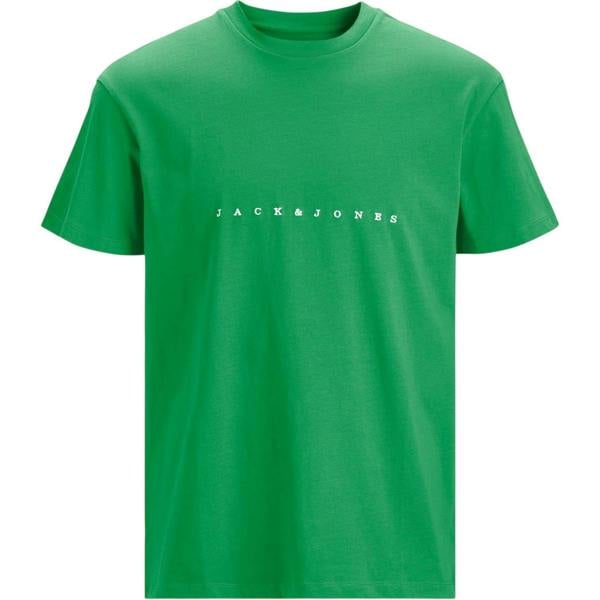 Jack And Jones Mens Embroidered Logo Relaxed Fit T-Shirt - Island Green - 