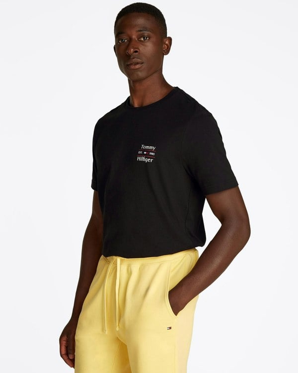 Tommy Hilfiger Stack Mens T Shirt - Black