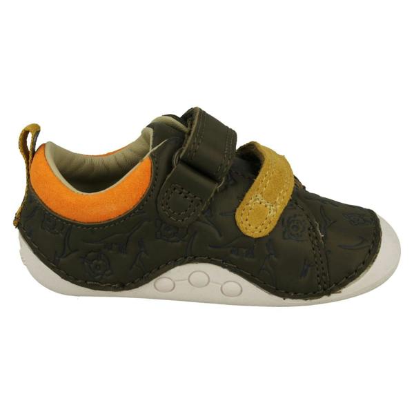 Clarks Boys Clarks Embossed Dinosaur Detailed Cruiser Shoes Tiny Rex T