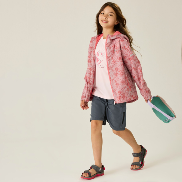 Regatta Kids Lever II Waterproof Jacket - Pink Haze