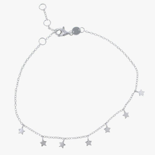 Starry Sterling Silver Charm Bracelet - Reeves & Reeves