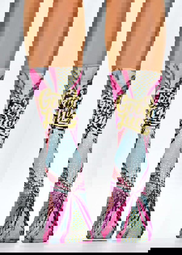 Jemsox GOOD LUCK Ladies Novelty Gift Socks