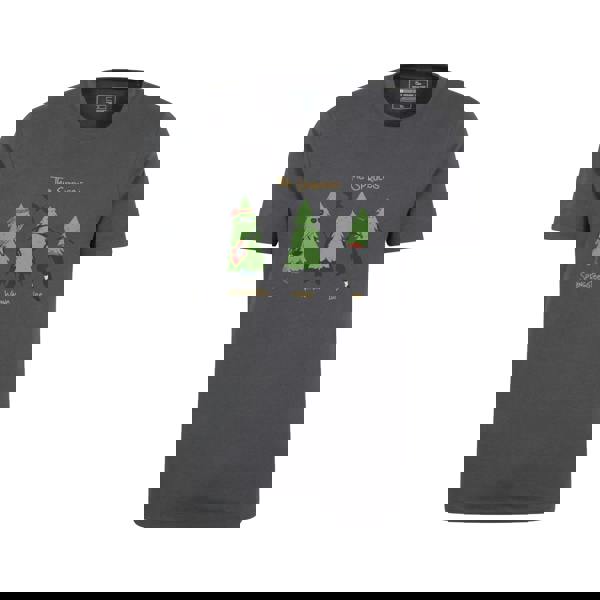 Mountain Warehouse Mens Spruce Springsteen Organic T-Shirt - Charcoal - 