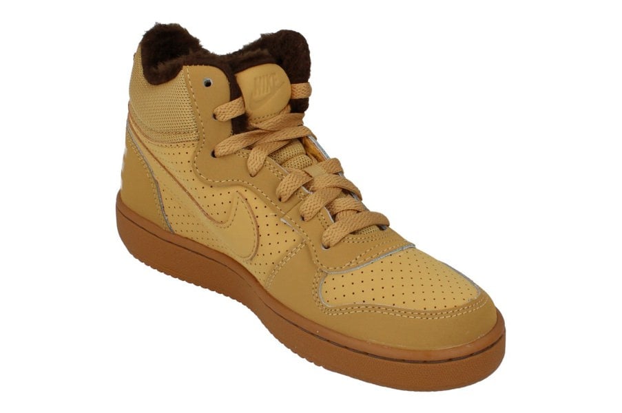 Nike Court Borough Mid Winter GS Trainers Aa3458  700 - Haystack 700 - Photo 3