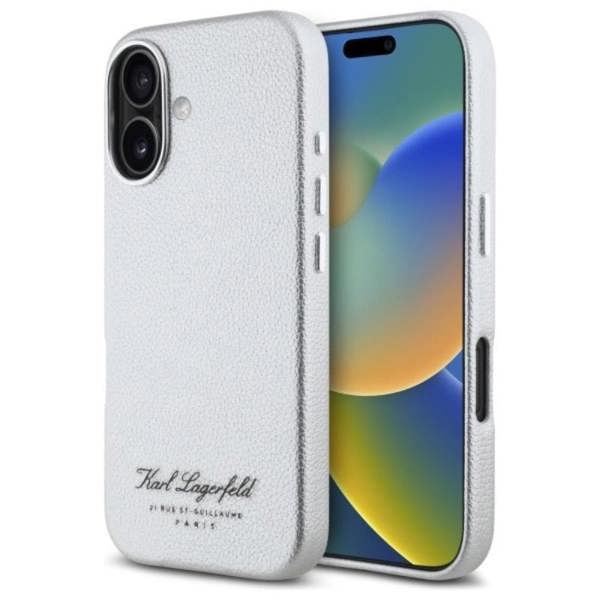 Karl Lagerfeld Hotel RSG Case for iPhone 16 6.1" Grey - KLHCP16SPGWCMKHG