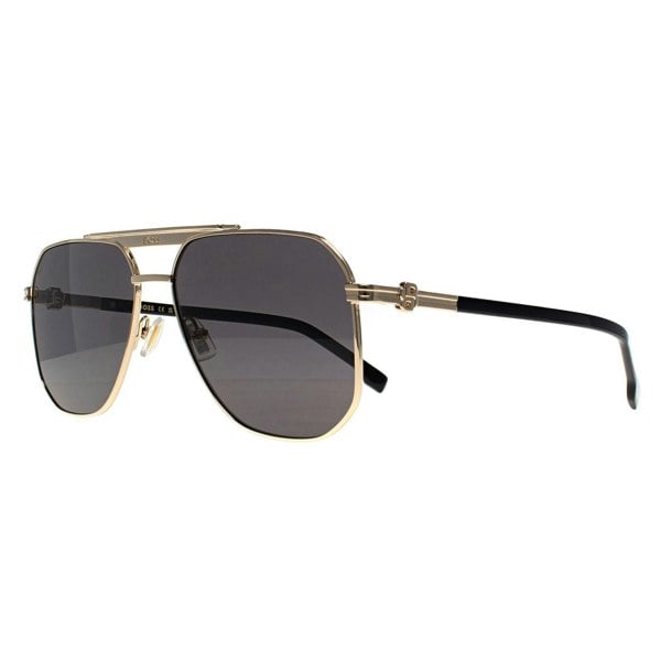Hugo Boss Sunglasses BOSS 1743/S RHL 2K Gold Black Grey Anti Reflective