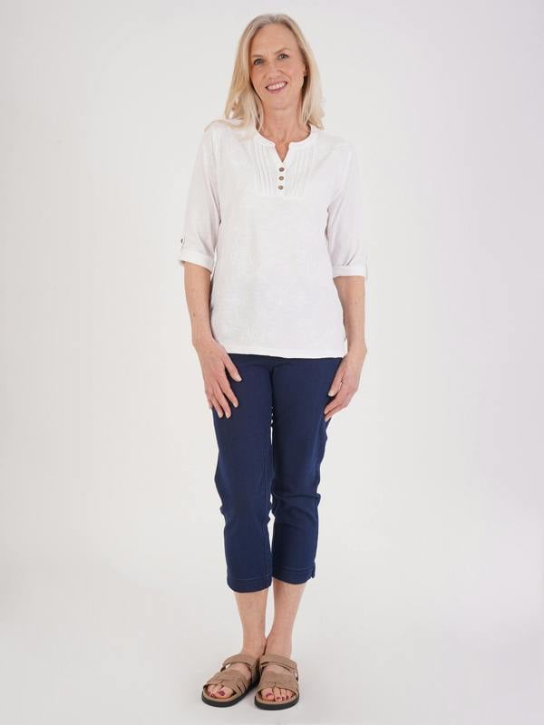 TIGI Dori Embroidery Jersey Top