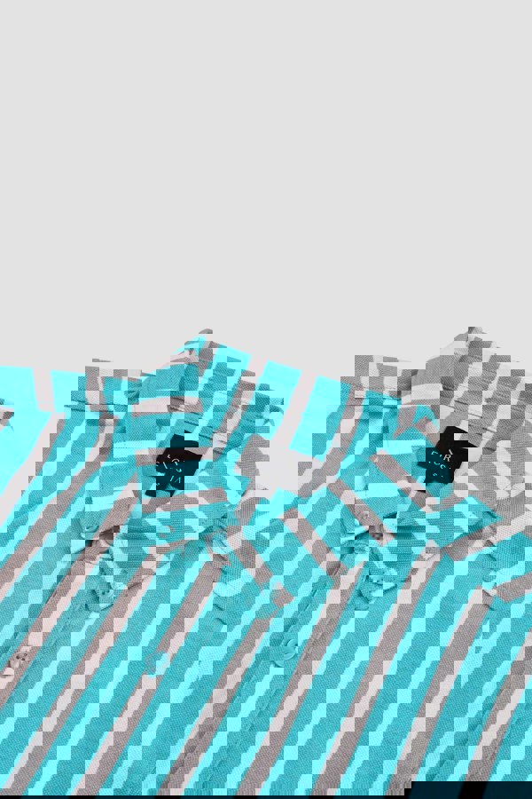 ENORSIA Men's Short Sleeve Stripe Jersey Shirt