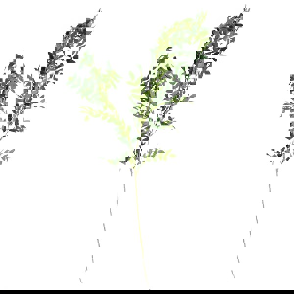 Leaf 60cm White Rose Purple Starflower Display Glass Vase