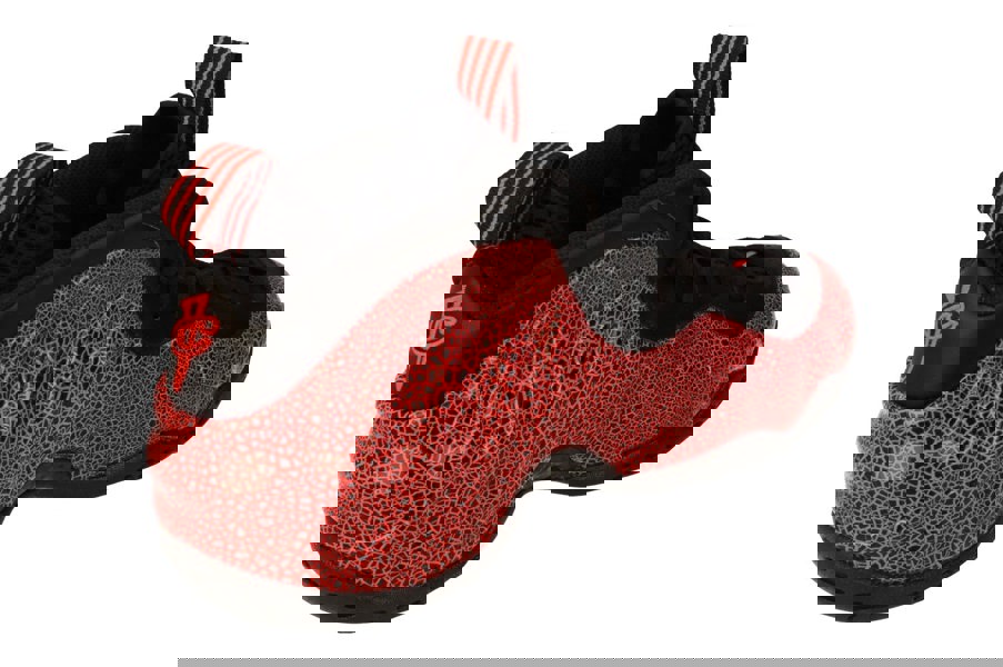 Nike Air Foamposite One Mens Hi Top Basketball Trainers 314996 014 - Black Bright Crimsom 014 - Photo 2