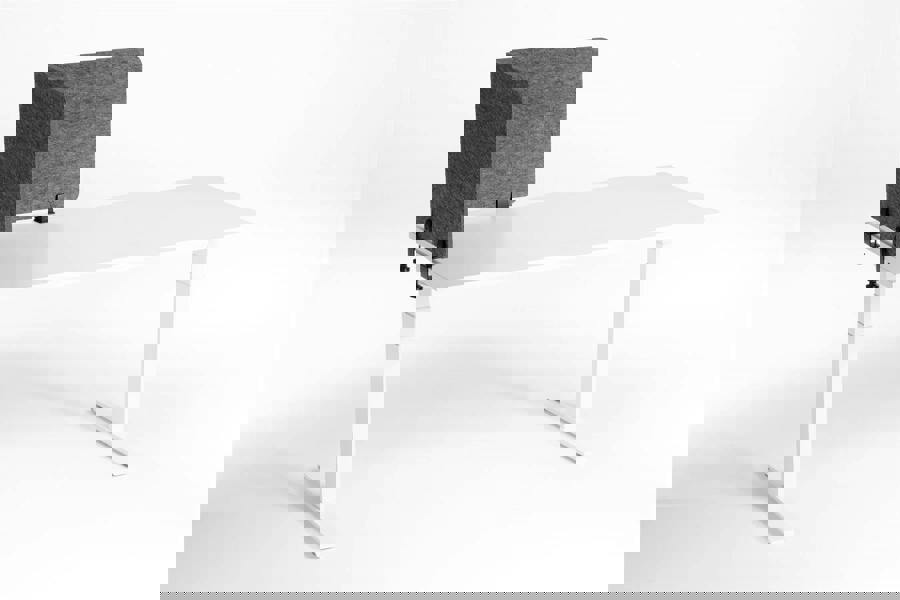 Durable Felt Desk Divider Panel | Visual Acoustic Privacy Partition 120cm | Grey