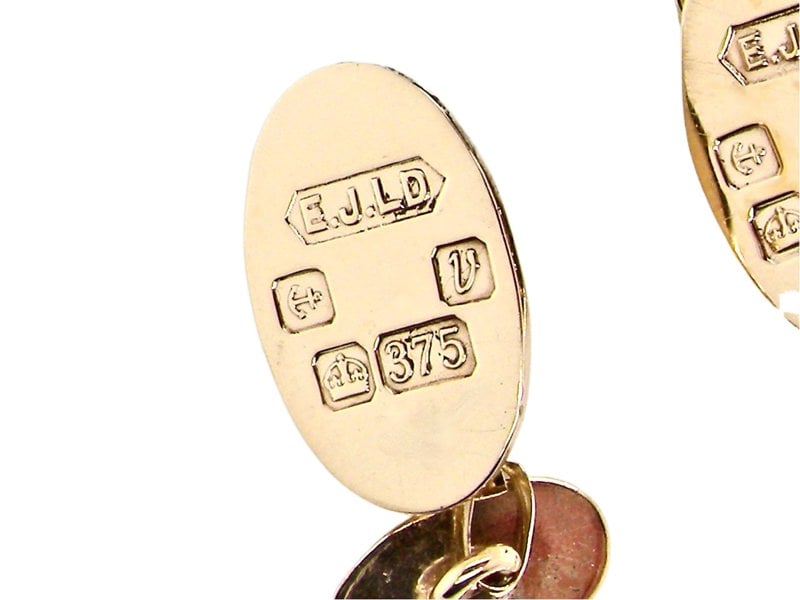  9 carat gold cufflinks