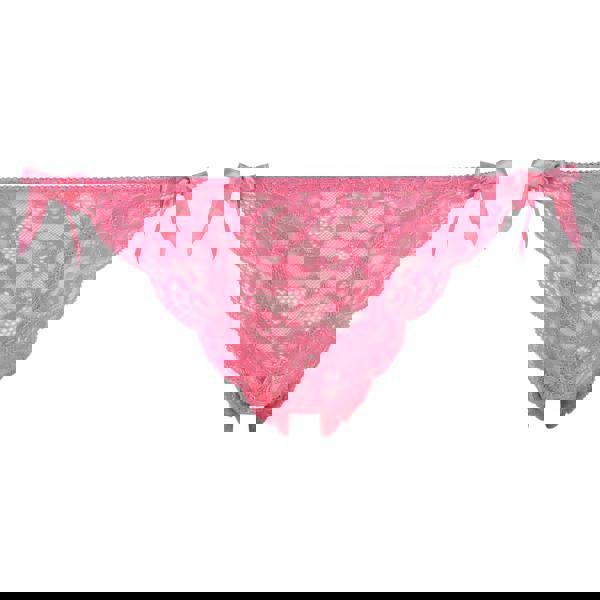 Lulu Stretch Lace Brief - Rose Pink