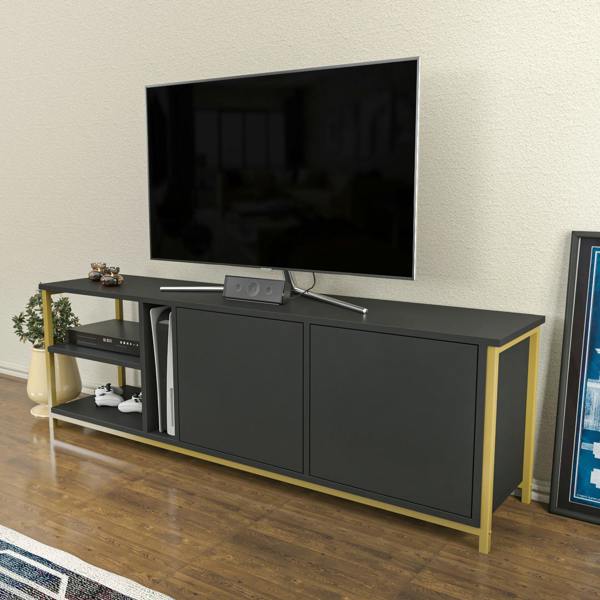Decorotika Primrose Modern Tv Stand TV Cabinet for TV's up to 72"