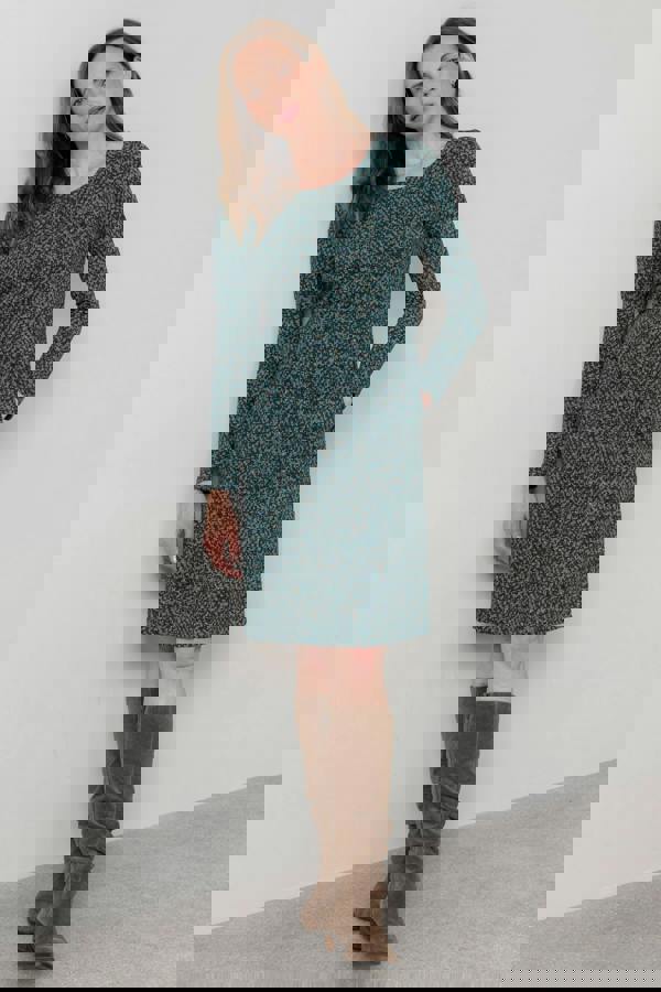 Lily & Me Halmore Long Sleeve Jersey Dress Green