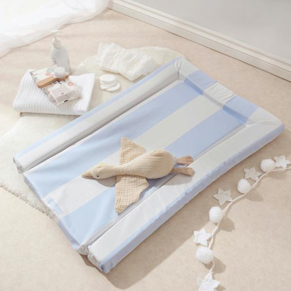 Baby Changing Mat Hamptons - Soft Blue - The Tiny Bed Company™